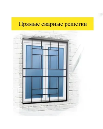 Кованые решетки на окна (с коваными элементами и без)