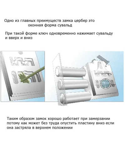 Замок накладной CERBER С1-М