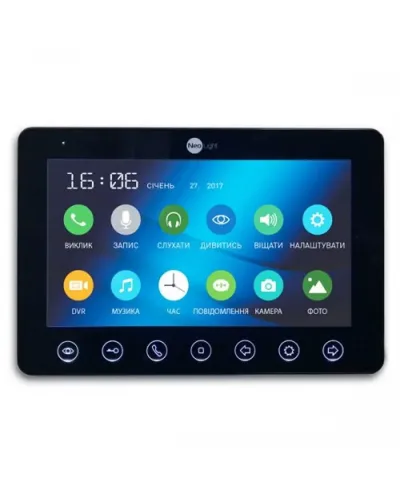 Кольоровий відеодомофон NeoLight Omega + Black