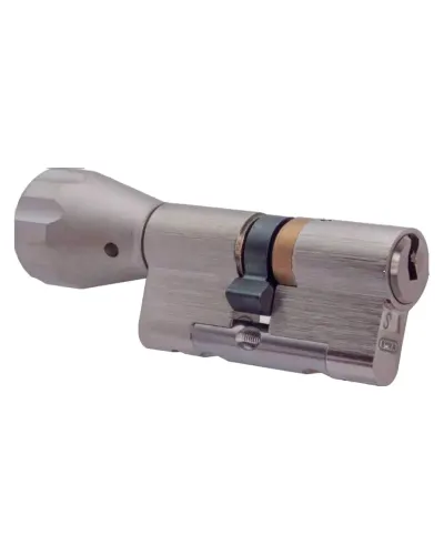 Циліндр замка EVVA ICS 3KEY ключ-тумблер (нікель)