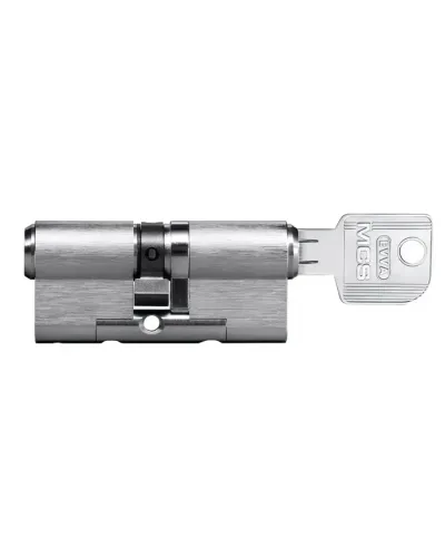 Циліндр замка EVVA MCS 5KEY ключ-ключ (нікель)