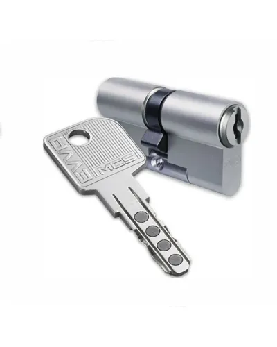 Циліндр замка EVVA MCS 5KEY ключ-ключ (нікель)