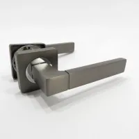 Дверні ручки PARTNER R102 MBN/CP графіт / хром