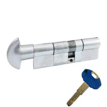 Циліндр SECUREMME K1 ключ-тумблер (мат хром)