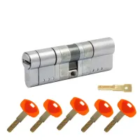 Циліндр SECUREMME K64 ключ-ключ (мат хром)