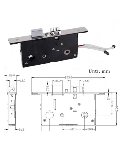 Розумний замок SEVEN LOCK SL-7735B silver