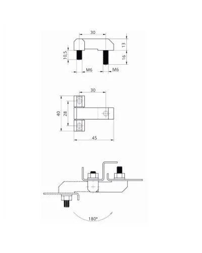 Петля бічна промислова RZ 3034-431
