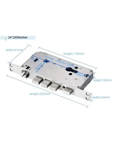 Розумний замок SEVEN LOCK SL-7740B silver