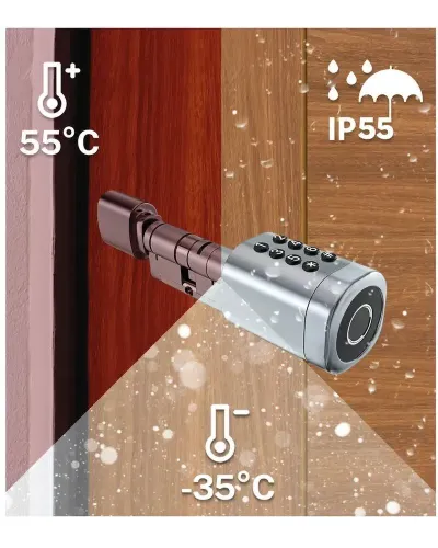 PES Cylinder Silver 35х35 мм кодовый смарт-цилиндр для замка