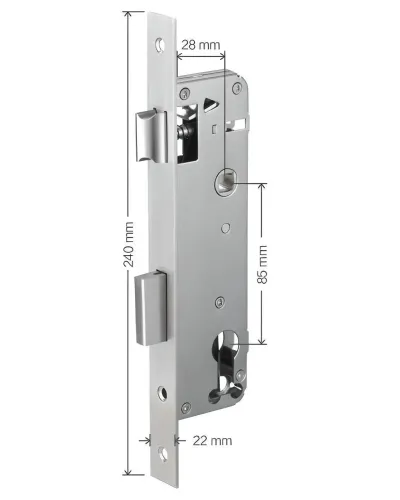 Корпус замка PES Mortiza 28х85