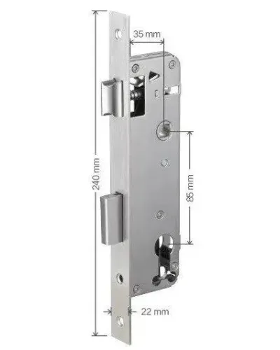 Корпус замка PES Mortiza 35х85