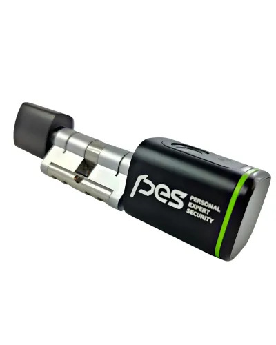 PES Cylinder 2 цилиндр со сканером отпечатков пальца черный