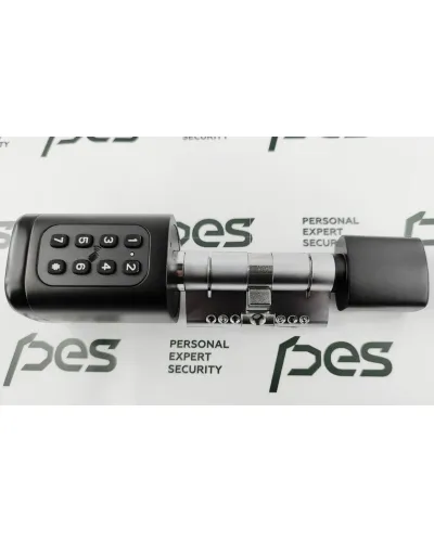 PES Cylinder 3 с клавиатурой и сканером отпечатков пальца черный 80 мм 40/40
