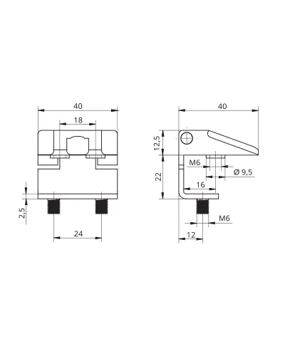 Кутова промислова петля RZ 416-2