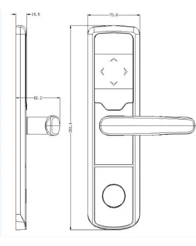 Автономний RFID замок SEVEN LOCK SL-7731 bronze