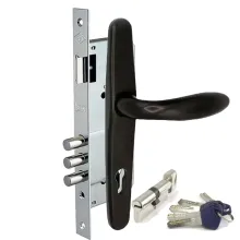 Замок Kale 152(3MR) з ручкою RAL 9005 [чорний] (комплект)