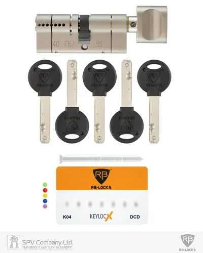 Циліндровий механізм RB DIN_KK KEYLOCX ключ-тумблер