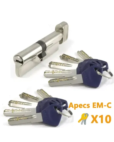 Циліндр Apecs EM-C ключ-тумблер 10 ключей