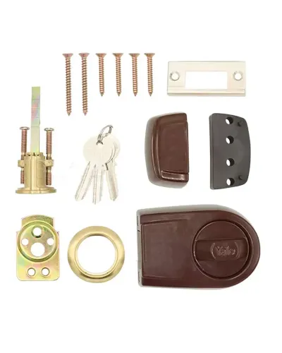 Накладний замок YALE Y2T (BS50-60мм) BROWN 3key
