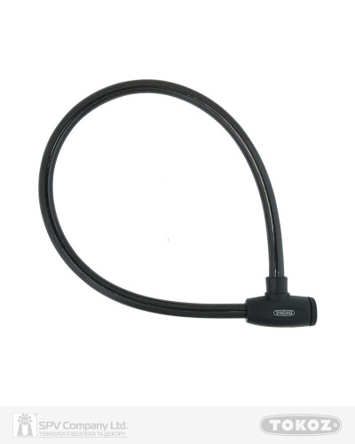 Замок з тросом TOKOZ MOTO BLACK 100 см 2KEY ТК8